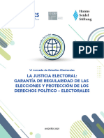 STIFTUNG - La Justicia Electoral. Garantía de Regularidad de Las Elecciones y Protección de Los Derechos Políticos