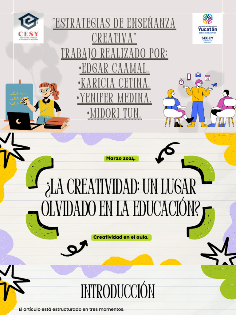 Creatividad En El Aula 11 21 Equipo Pdf Creatividad Aprendizaje