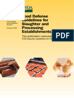 Food Defense Plan Slaughter Processing Plants English