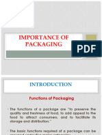 Importance of Packaging