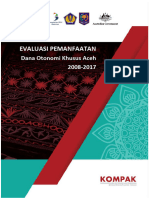 Evaluasi Pemanfaatan Dana Otonomi Khusus Aceh 2008-2017