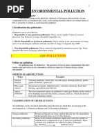 Evs Notes Unit 2 Environmental Pollution 2020 Latest