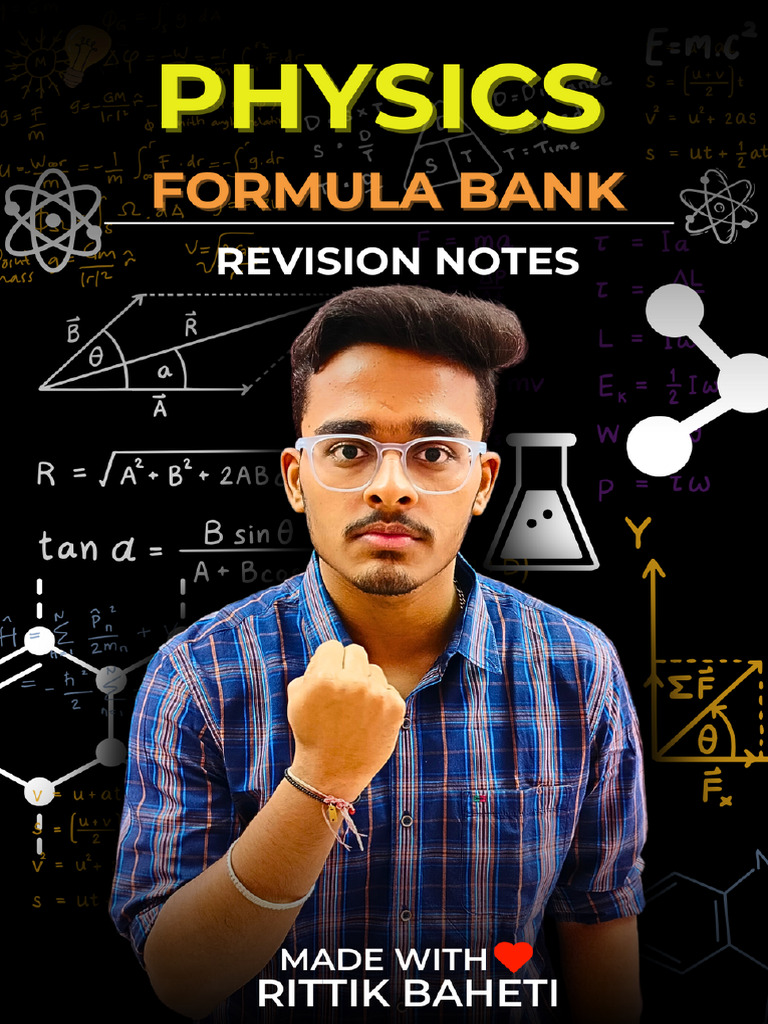 Physics formulas sheet pdf