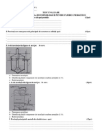 Test Evaluare - Instalații Tehnologice