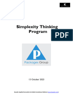 Simplexity Thinking Program Brochure