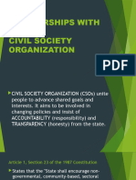 Partnerships With Civil Society Organization
