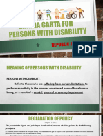 RA 7277 - Magna Carta For PWDs