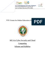 MCA in Cyber Security and Cloud Computing