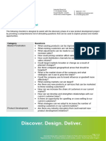 Ansoff Matrix Checklist