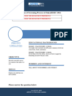 (DOWNLOAD and CONVERT TO PDF) CV V-Screening of JoinAIESEC 2021