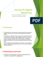 E Marketing Vs Digital Marketing