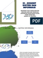 III - Konsep Sistem Informasi