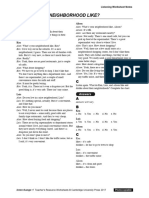 Interchange5thEd Level1 Unit08 Listening Worksheet