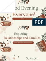 Exploring Relationships and Families