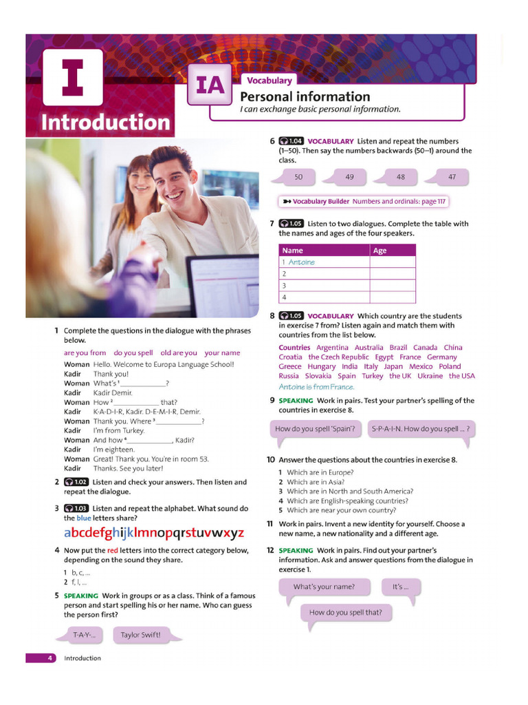 Tutor 01 - Unit I-Sb | PDF