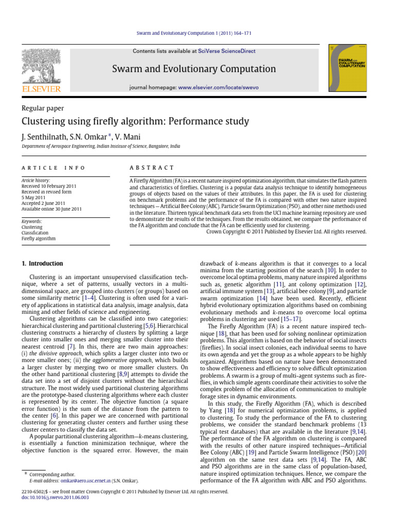 1 s2.0 S2210650211000265 Main | PDF | Cluster Analysis | Mathematical ...