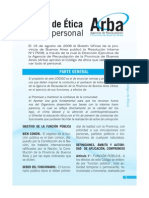 ARBA Código de Ética para El Personal