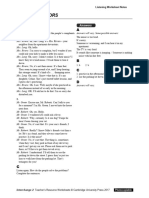 Interchange5thEd Level2 Unit06 Listening Worksheet