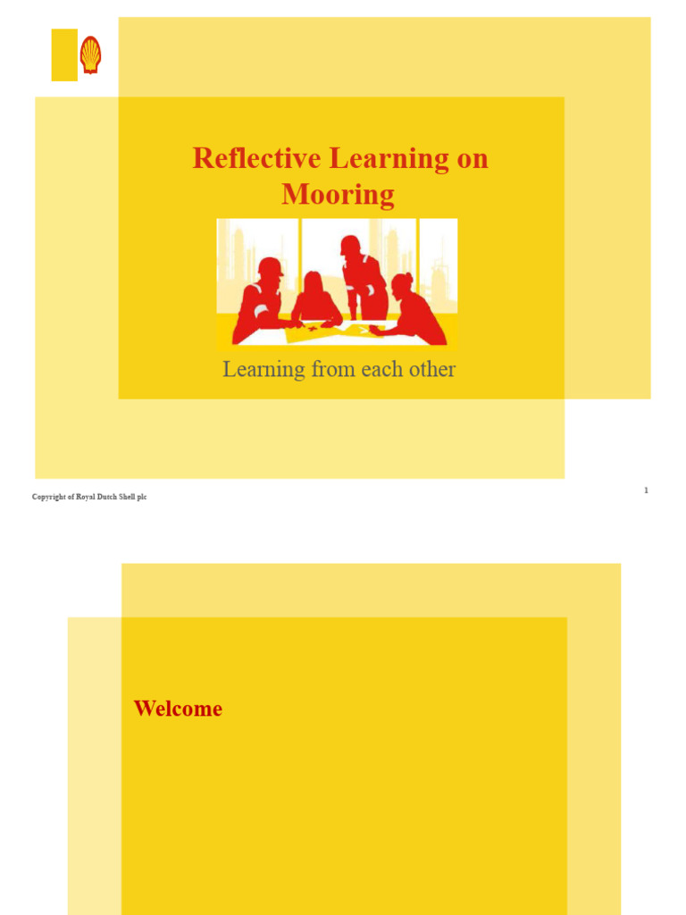 Mooring Reflective Learning Session Slide Pack Pdf Safety