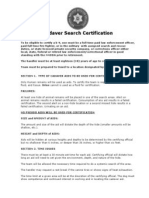 Cadaver Search Certification