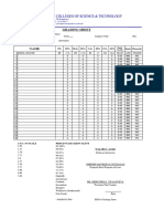 Grade Sheets 1