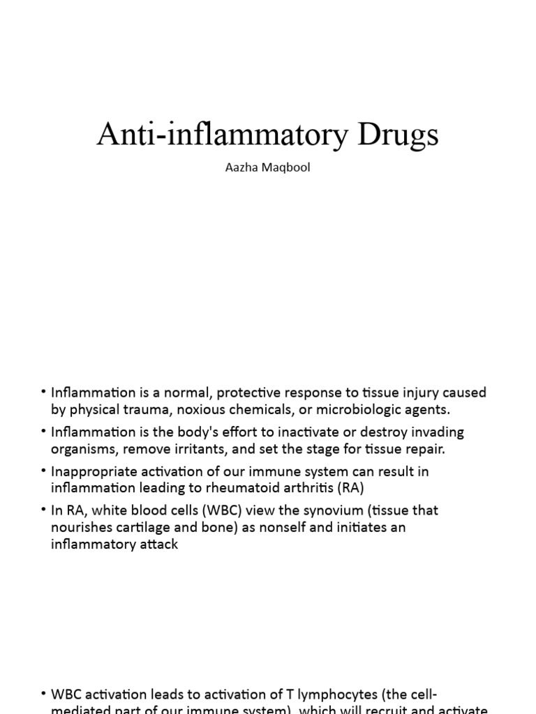 AntiInflammatory Drugs. PDF Gout Aspirin