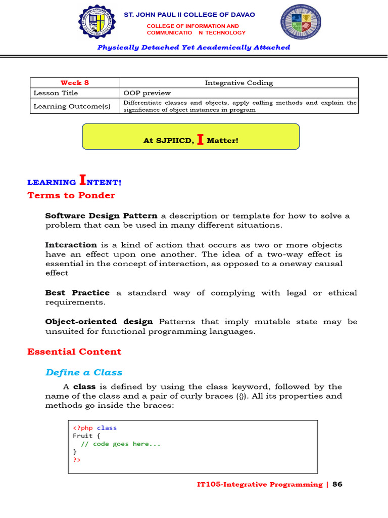 OOP Concepts and PHP Coding Basics | PDF