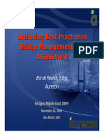 Achieving Best Practice in Bridge Management and Assessment - Eric de Fleuriot - P Eng