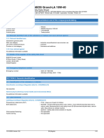 ENEOS Grand-LA 10W-40: Safety Data Sheet