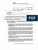 Deed of Undertaking For Eligible PUV Operator