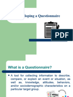 Designing Questionnaire