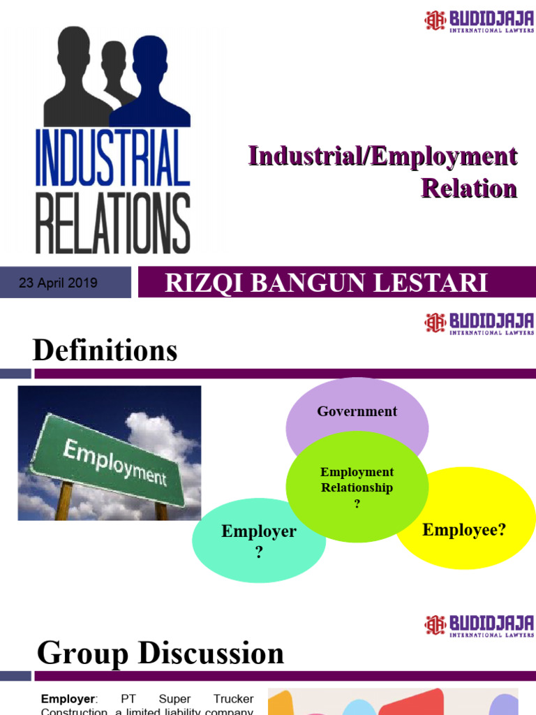 Industrial Relation Pdf Employment Business Ethics