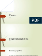 Friction Experiment