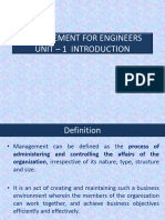 UNIT-1 Management Fo Engineers