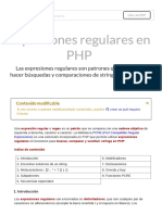 Expresiones Regulares en PHP