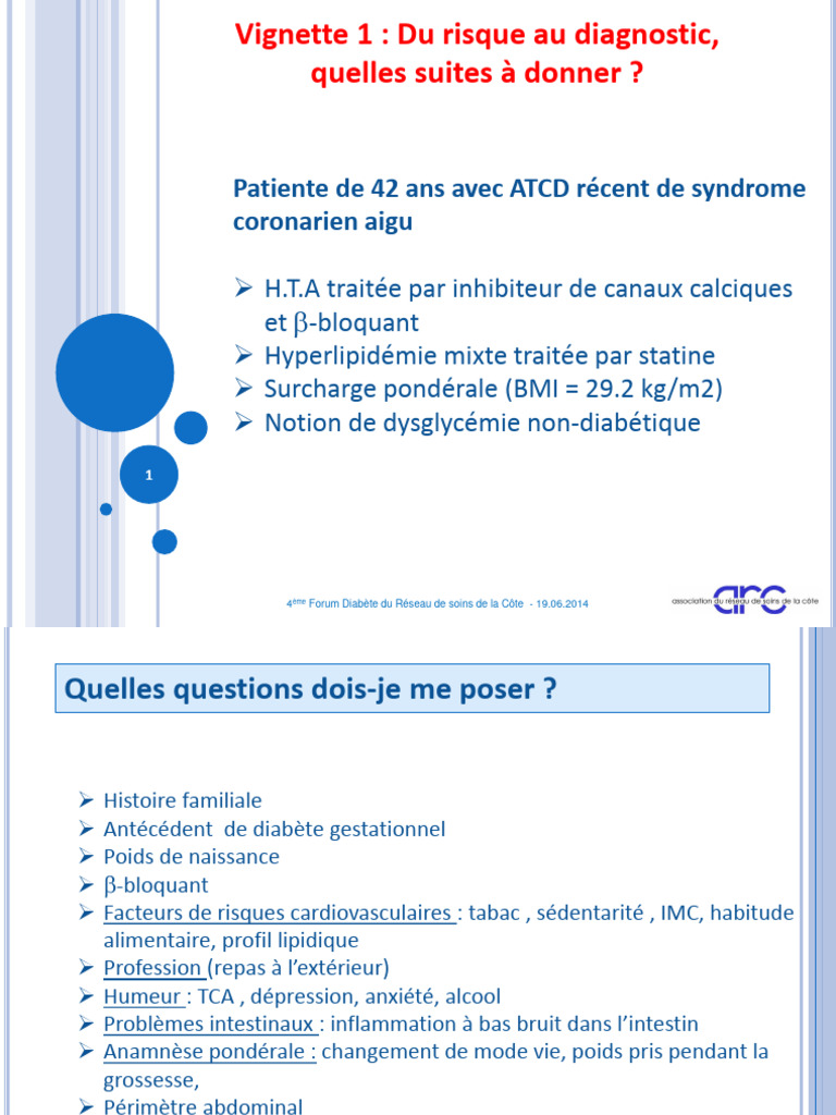 Diagnostic et prise en charge du diabète | PDF | Hémoglobine glyquée ...