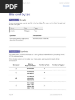 A2 Worksheet - Bits and Bytes