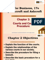 Law For Business, 17e by Ashcroft and Ashcroft: Courts and Court Procedure