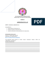 Module ADMIN LAW