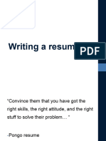 1 Writing A Resume