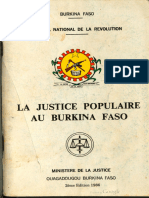 La Justice Populaire Au Burkina Faso