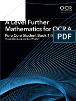 A Level Further Mathematics For OCR A - Pure Core Student Book 1
