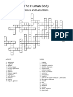 The Human Body Crossword With Clues