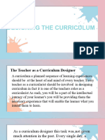 Designing The Curriculum Group 1