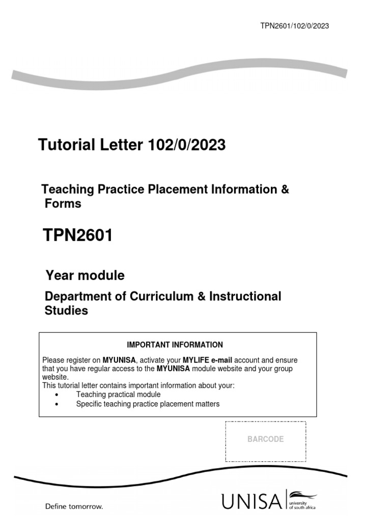 Teaching Practice Placement Guide 2023 | PDF
