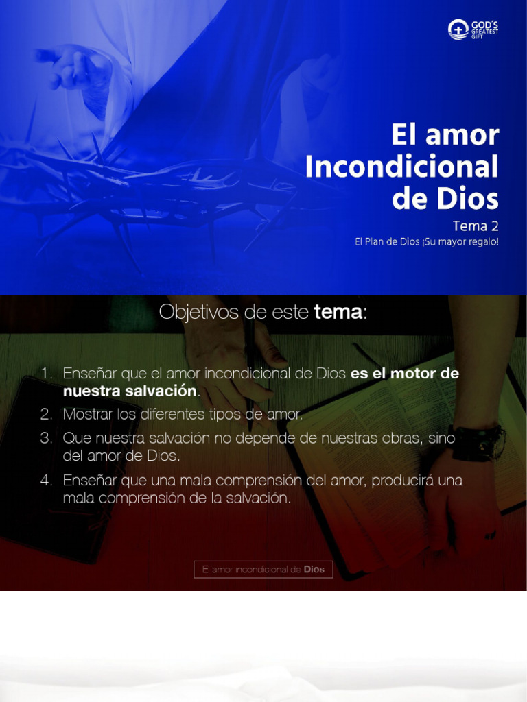 2 El Amor Incondicional de Dios | PDF | Amor | Salvación