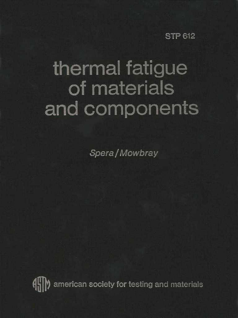 STP 612-1976 | PDF | Fatigue (Material) | Thermal Expansion