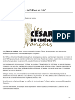 Les César Du Cinéma - Le FLE en Un Clic