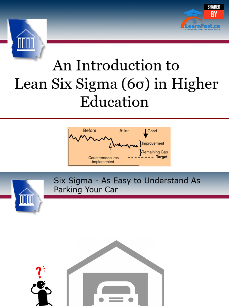 Lean Six Sigma in Higher Education | PDF | Six Sigma | Lean Manufacturing