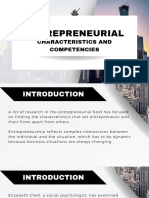 ENT 101 Chapter 3 Entrepreneurial Characteristics and Competencies